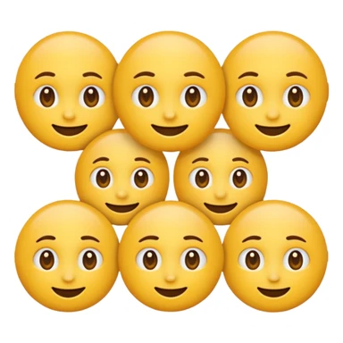 Emoji, yellow round teasing smile sticker