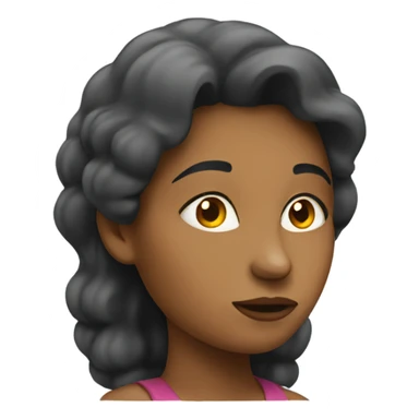 woman thinking sticker