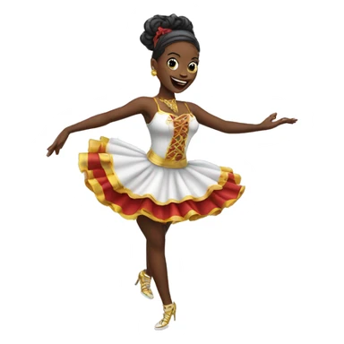 Can can dancer  sticker