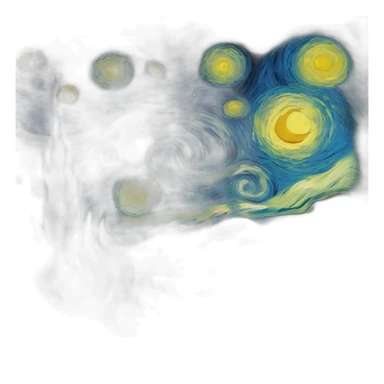 The Starry Night by van gogh sticker