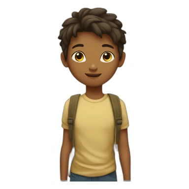 Garçon derrière une fille sticker