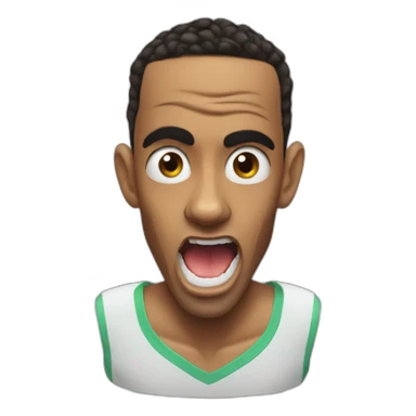 Lewis hamilton scared to death with wide opened mouth big eyes sticker