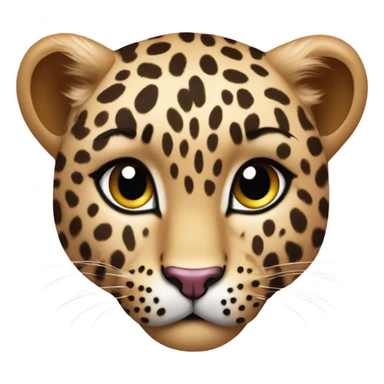 🐆this leopard with a pink coquette now on the head sticker