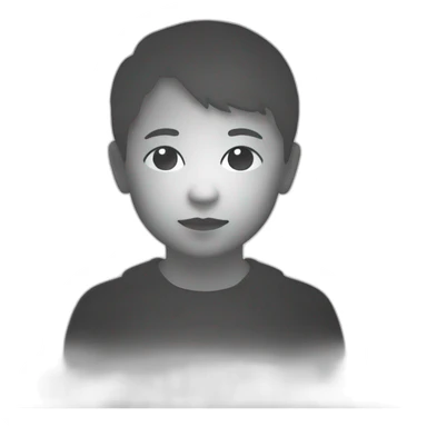 silhouette of a child, front view, no colour sticker