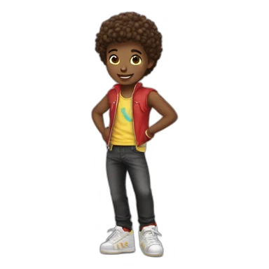 Street dance boy, cool and handsome sticker