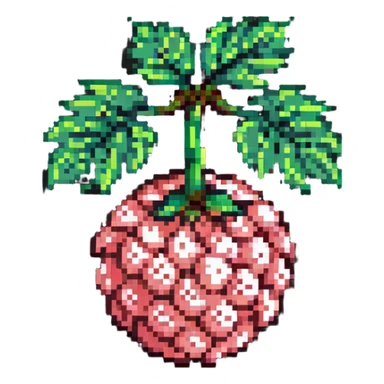 lychee fruit, detailed pixel art sticker