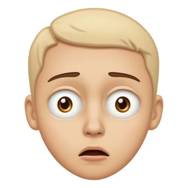 Surprised with tear in eye sticker