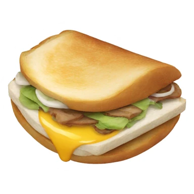 moon roti sandwhich food  sticker