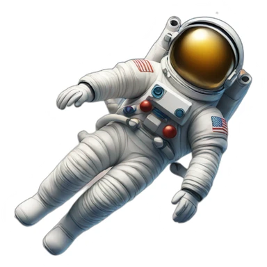a astronaut fly to the sky sticker