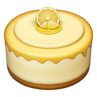 yellow lemon cheesecake sticker