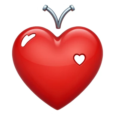 un coeur barré  sticker