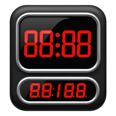 digital timer displaying 15:00 sticker