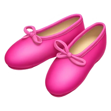 Hot pink ballet shoes sticker