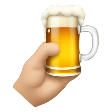 Myself with a beer  sticker