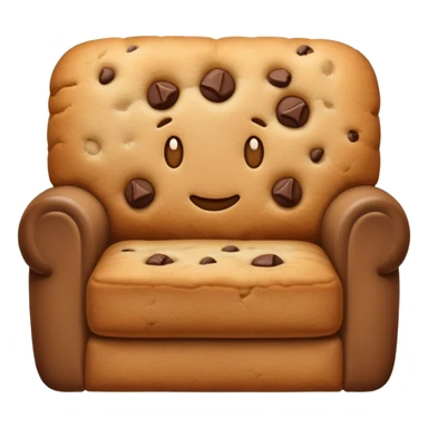 cookie sitting on couch sticker