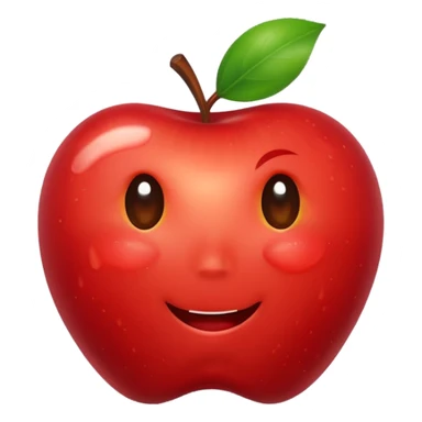 Bite Mark  on a apple  sticker