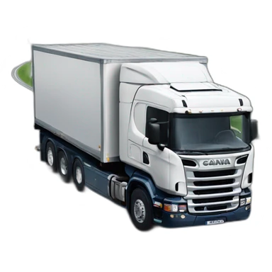 Camion scania v8 sticker