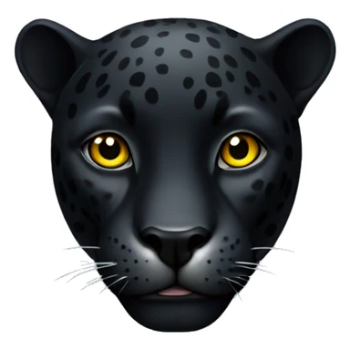 Black jaguar with yellow eyes  sticker