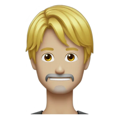 Sanji qui fait un cœur sticker