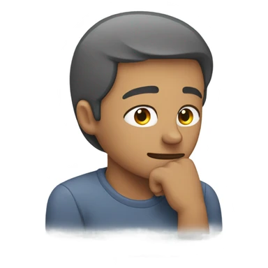 man with hand on forehead sticker