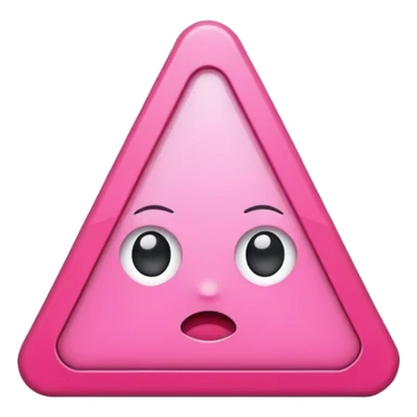 pink alert icon sticker