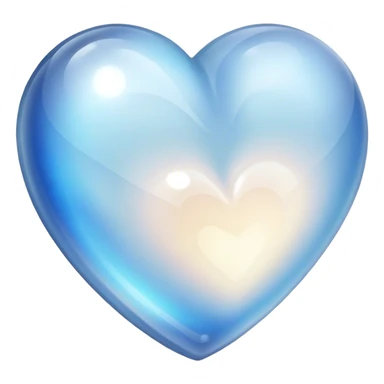 Moonstone heart sticker