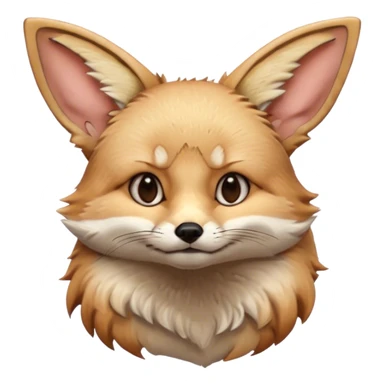 fennec pouting  sticker