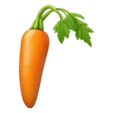 A sad carrot doing pushups  sticker
