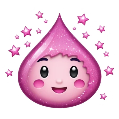 Pink glittery shower  sticker