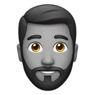 Indian male age 25 with beard sticker