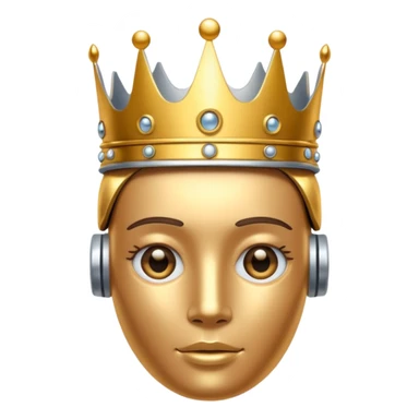 🤖+🫅🏼 sticker