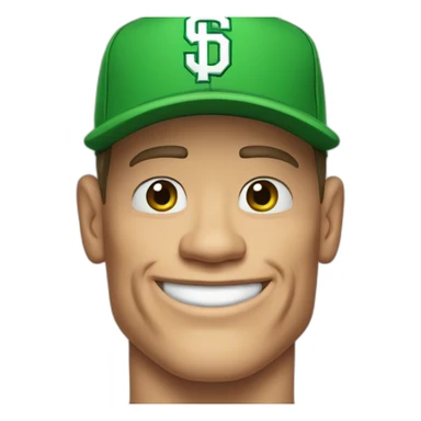 John cena with green hat sticker