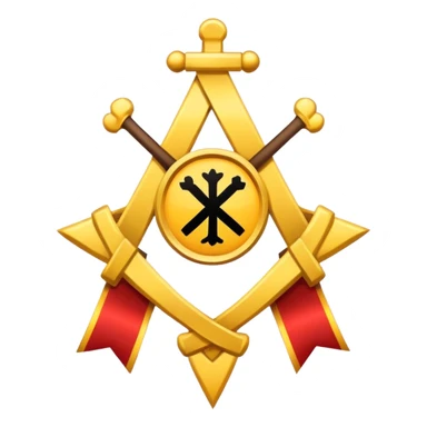 Cross with a name banner a crossed em  sticker