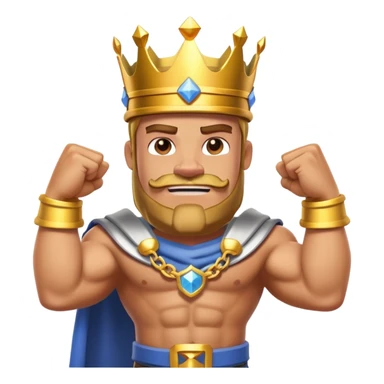 Clash royale king sticker