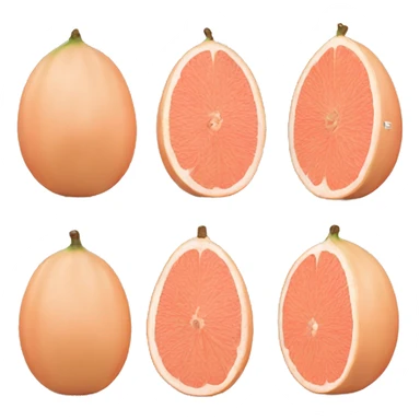 Pomelo fruit sticker