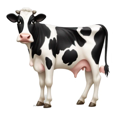 holstein cow with a lot of tiny prints sticker