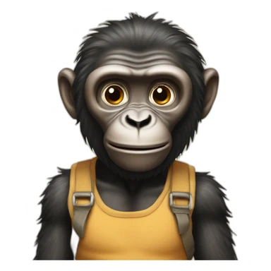 Affe der beleidigt  sticker