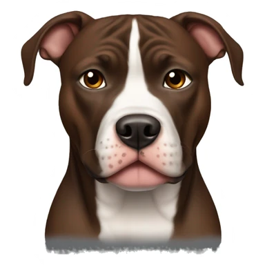 Black and brown pitbull sticker