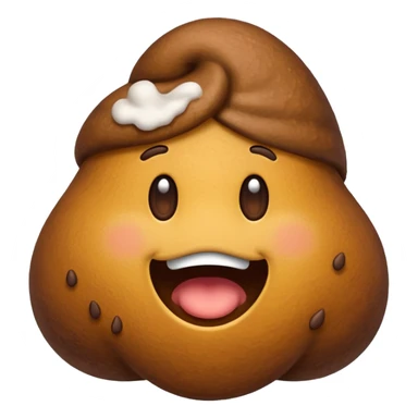 Poop emoji with 👓  sticker