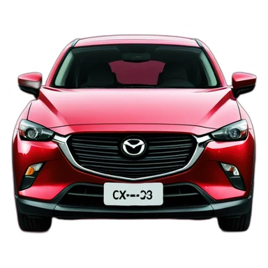 Mazda cx-3 front red sticker