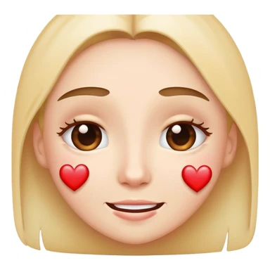 Teary eyes with hearts classic emoji sticker