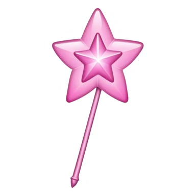 Fairy wand  pink sticker