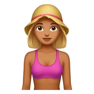 abstract art people on the beach landscape  sticker