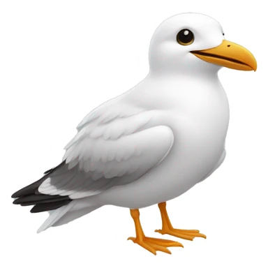 mouette en vole avec des ailes sticker