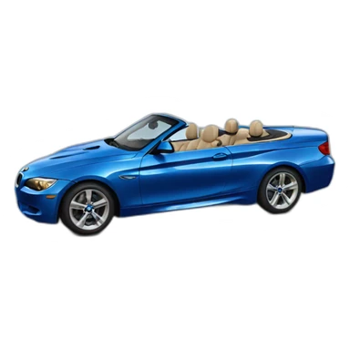 Blue-bmw-Cabrio sticker