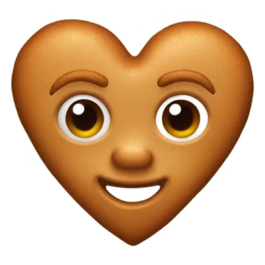 Ginger bread heart sticker