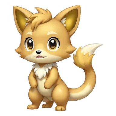 Shiny Chibi Anthro Sona Fakemon-Spectrobe Full Body sticker