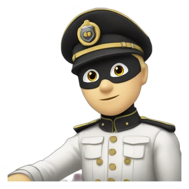 Chat noir et blanc poilu sticker