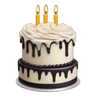 birthday cake addams family style sticker