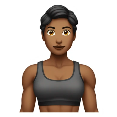 muscular woman sticker